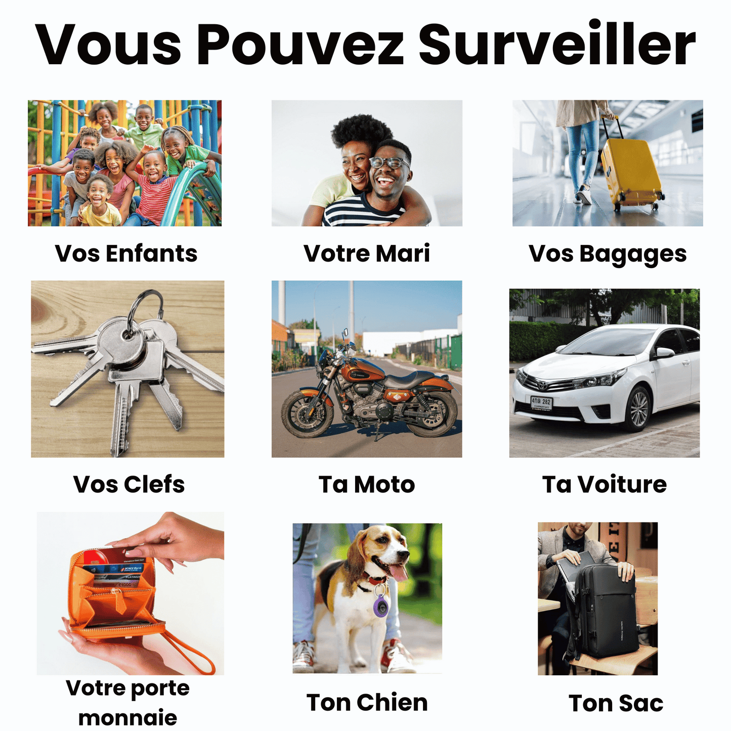 Mini traqueur GPS pour IPhone et android