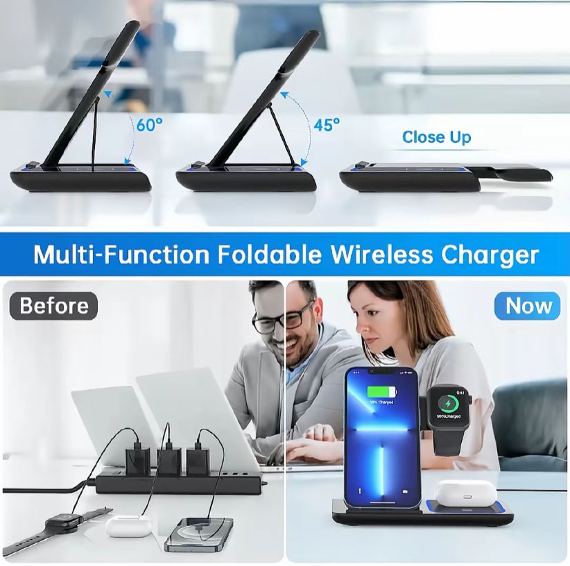 Wireless chargeur 4 en 1