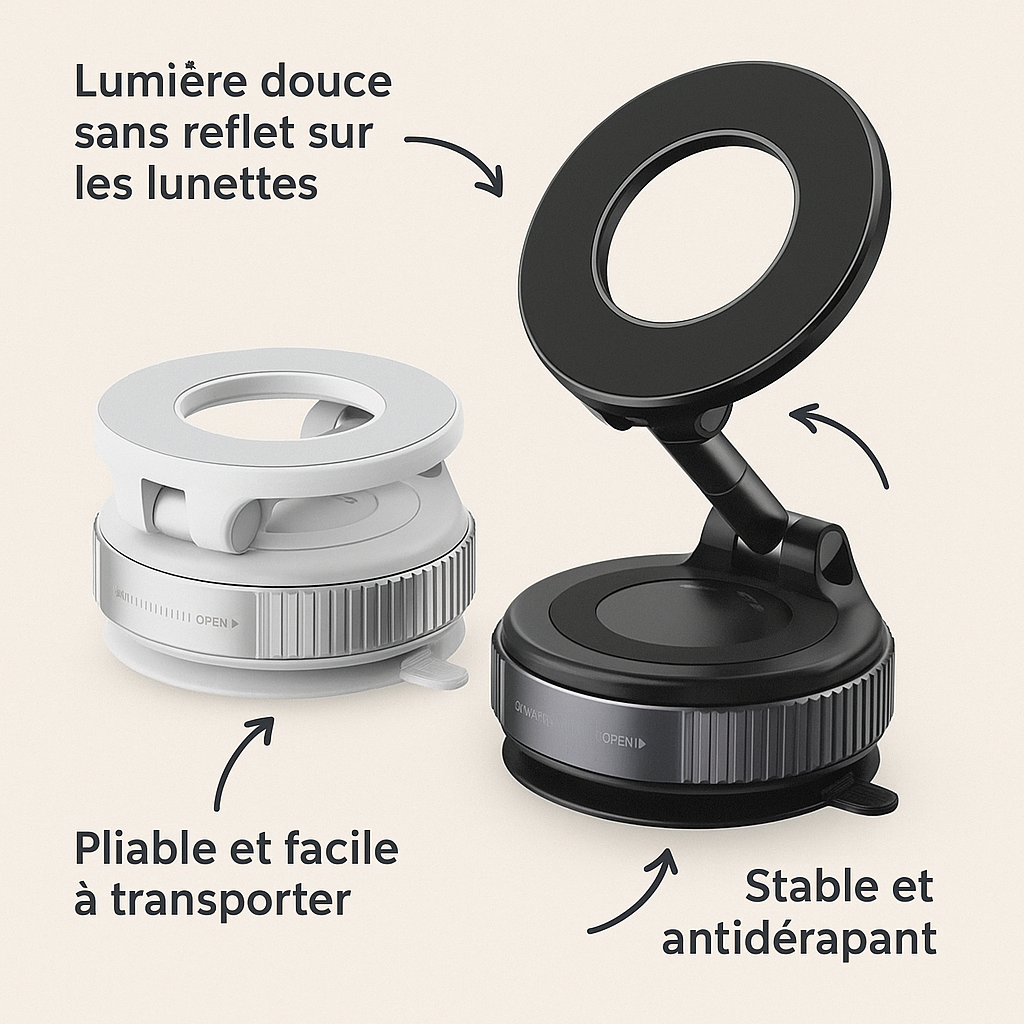 Support téléphone magnétique pliable